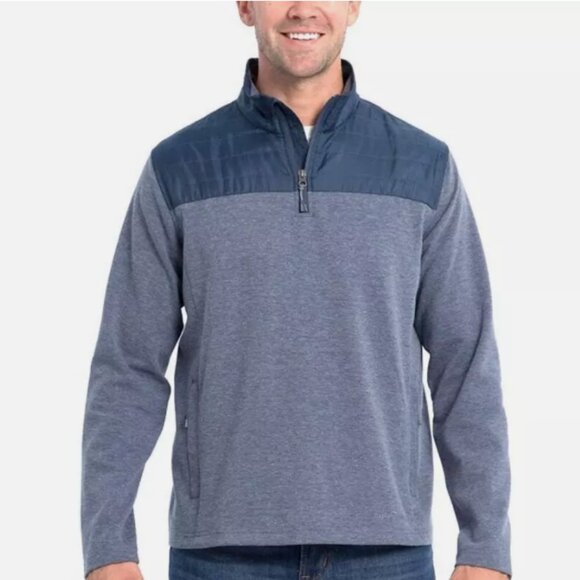 Eddie Bauer Two Toned 1/4 Zip Pullover Sweatshirt - Picture 1 of 10